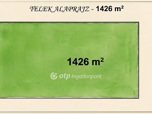 Eladó telek Győr 1426 nm