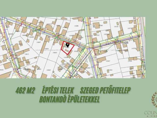 Eladó telek Szeged, Petőfitelep 462 nm