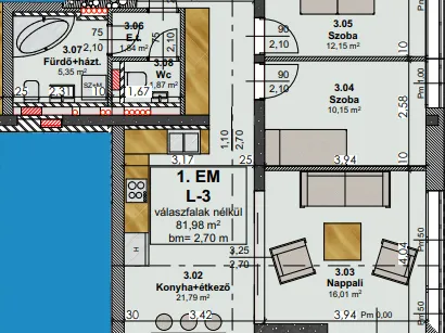 Eladó lakás Budapest II. kerület, Rézmál 83 nm