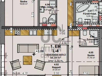 Eladó lakás Budapest II. kerület, Rézmál 96 nm
