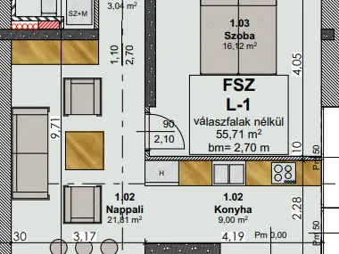 Eladó lakás Budapest II. kerület, Rézmál 63 nm