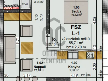 Eladó lakás Budapest II. kerület, Rézmál 63 nm
