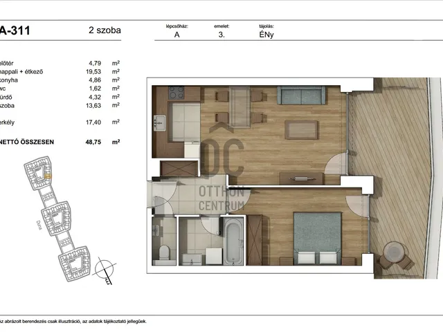 Eladó lakás Budapest XI. kerület 48 nm