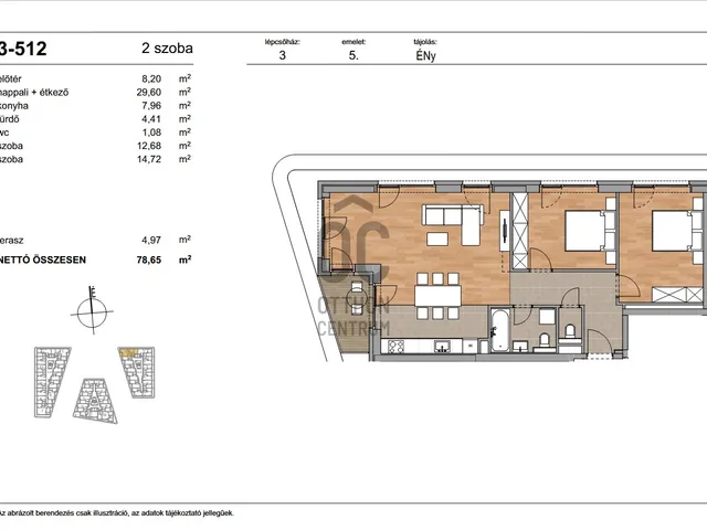 Eladó lakás Budapest XI. kerület 78 nm
