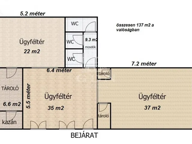 Eladó kereskedelmi és ipari ingatlan Budapest VII. kerület 87 nm