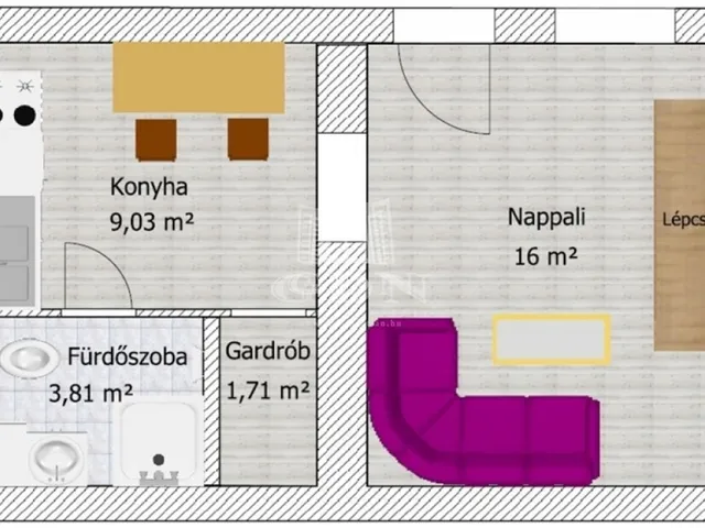 Eladó lakás Budapest VI. kerület 27 nm