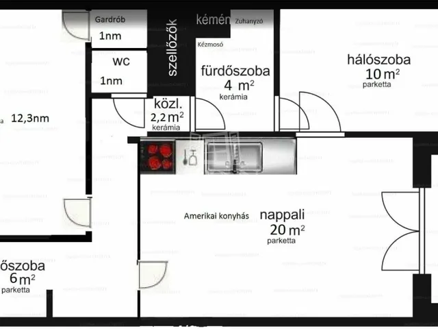 Eladó lakás Budapest IX. kerület, Rehabilitációs terület IX. ker. 60 nm
