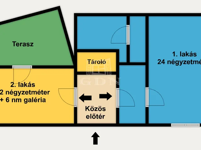 Eladó lakás Budapest VIII. kerület, II. János Pál pápa tér 36 nm