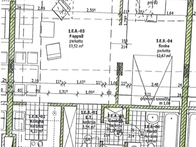 Eladó lakás Budapest IX. kerület, Rehabilitációs terület IX. ker. 46 nm