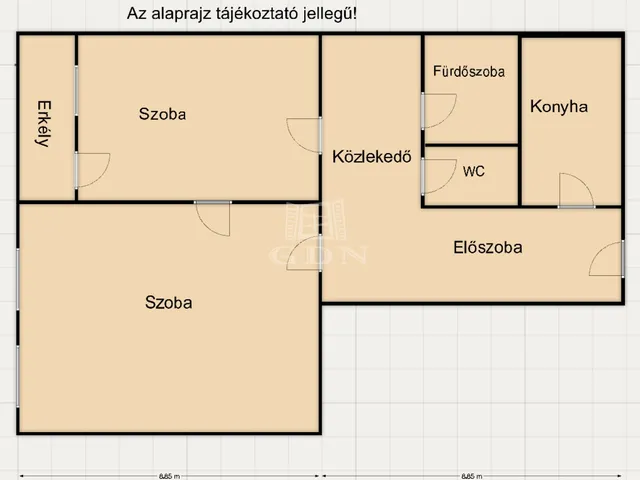 Eladó lakás Budapest IX. kerület 49 nm