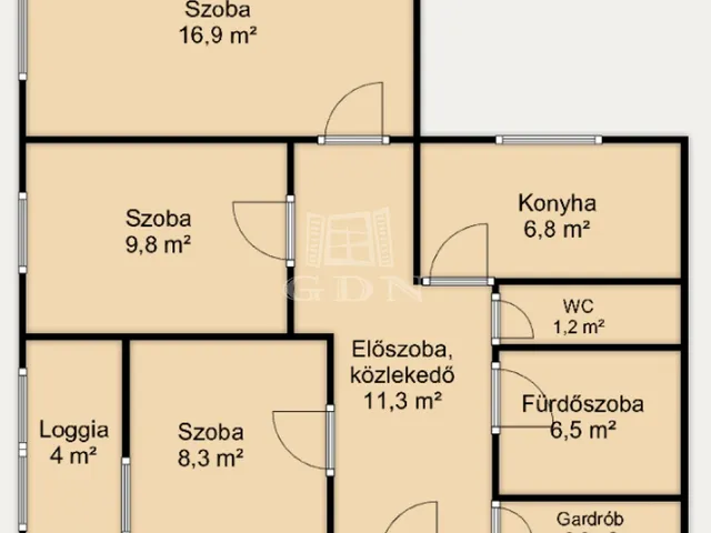 Eladó lakás Budapest III. kerület, Óbuda 66 nm