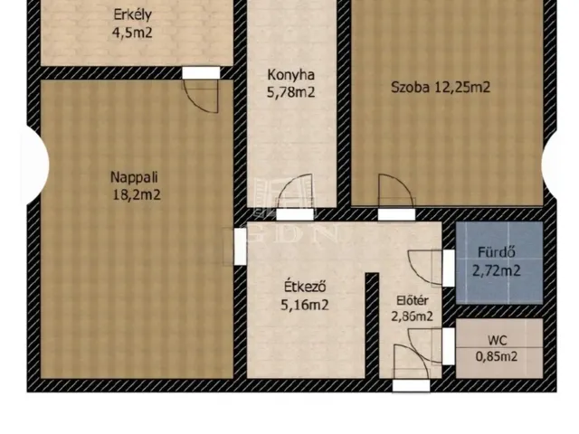 Eladó lakás Budapest III. kerület 50 nm