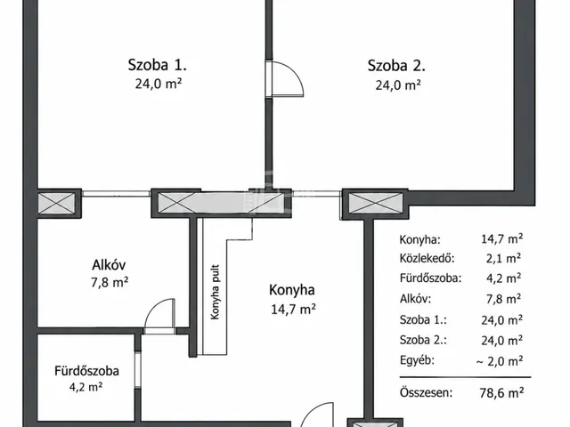 Eladó lakás Budapest IX. kerület 75 nm
