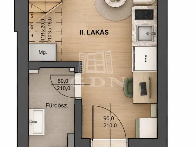 Eladó lakás Budapest VII. kerület 18 nm