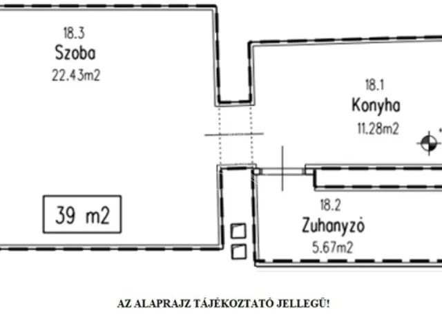 Eladó lakás Budapest XIII. kerület, Angyalföld 39 nm