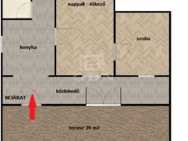 Eladó lakás Budapest II. kerület, Szépvölgy 44 nm