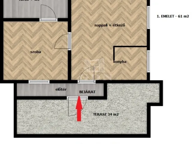 Eladó lakás Budapest II. kerület, Szépvölgy 61 nm