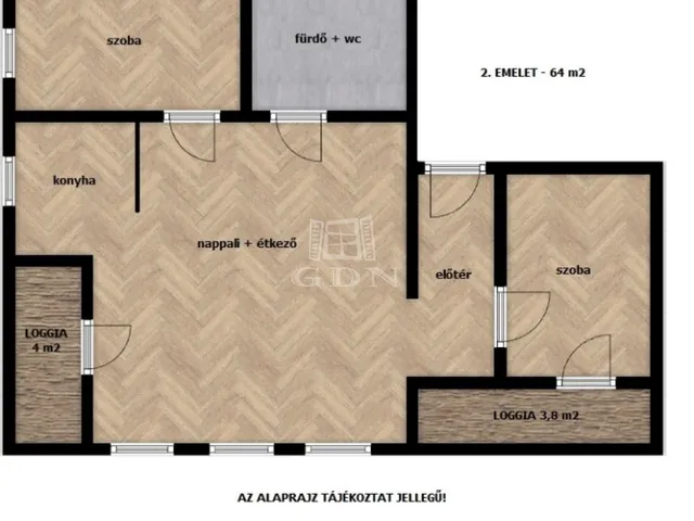 Eladó lakás Budapest II. kerület, Szépvölgy 64 nm