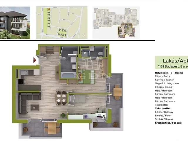 Eladó lakás Budapest XV. kerület 65 nm