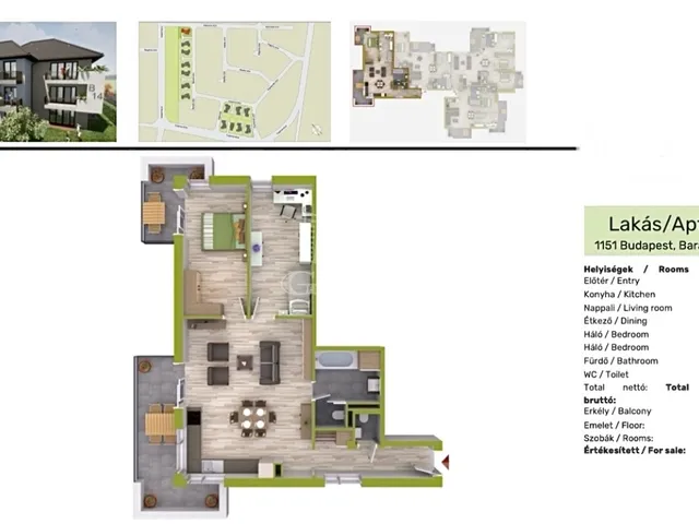 Eladó lakás Budapest XV. kerület 76 nm