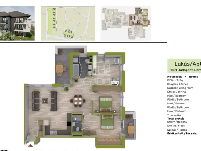 Eladó lakás Budapest XV. kerület 92 nm