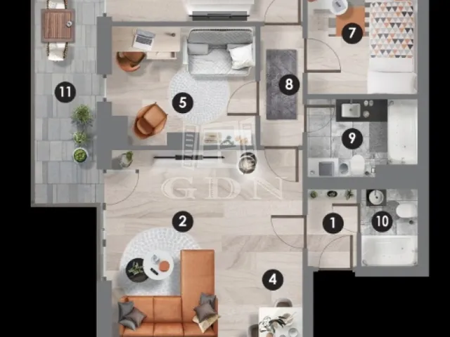 Eladó lakás Budapest XIII. kerület, Lőportárdűlő 75 nm