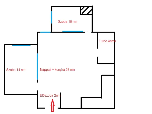 Eladó lakás Budapest XIII. kerület, Újlipótváros 58 nm