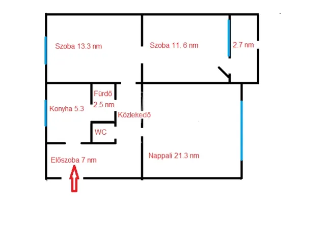 Eladó lakás Budapest XIII. kerület 68 nm