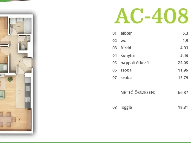 Eladó lakás Budapest XIV. kerület, Alsórákos 67 nm