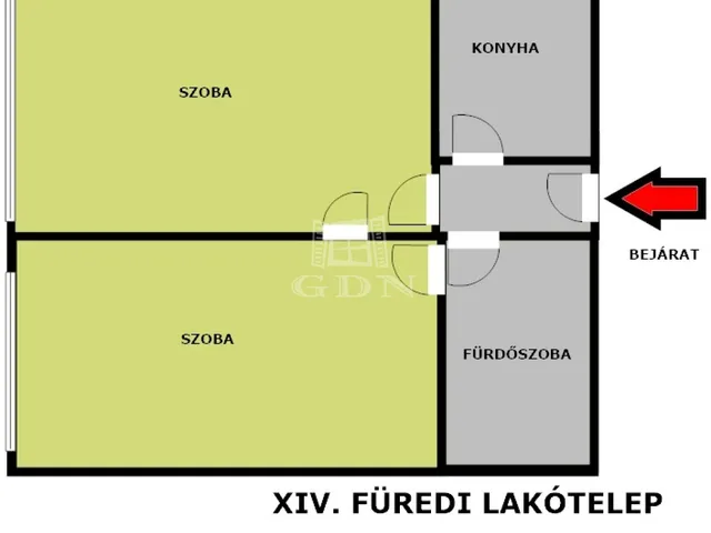 Eladó lakás Budapest XIV. kerület 46 nm