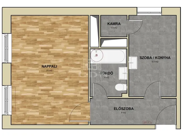 Eladó lakás Budapest XIV. kerület, Nagyzugló 40 nm