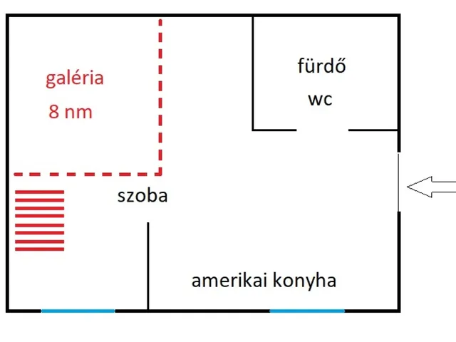 Eladó lakás Budapest VII. kerület 27 nm