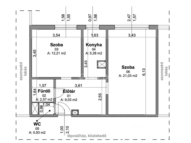 Eladó lakás Budapest III. kerület 51 nm