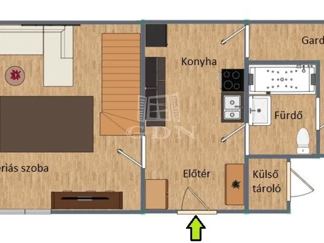Eladó lakás Budapest VI. kerület 45 nm
