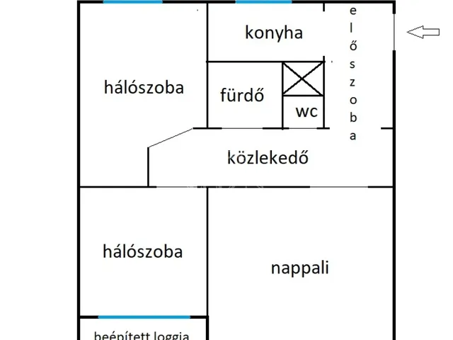 Eladó lakás Budapest X. kerület 68 nm