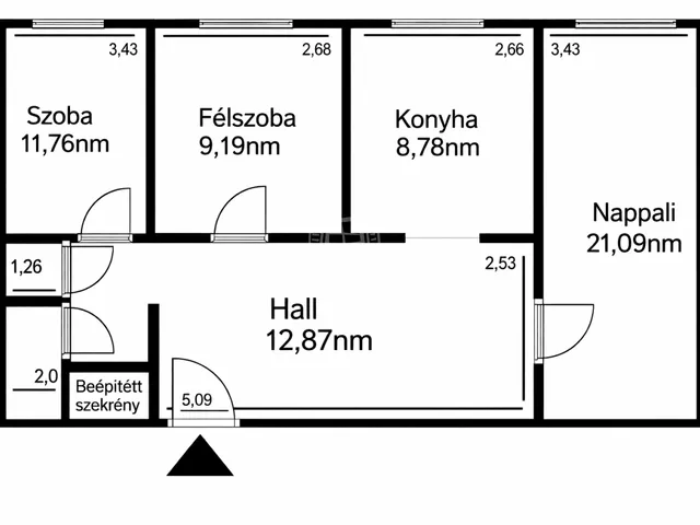 Eladó lakás Budapest IV. kerület 73 nm