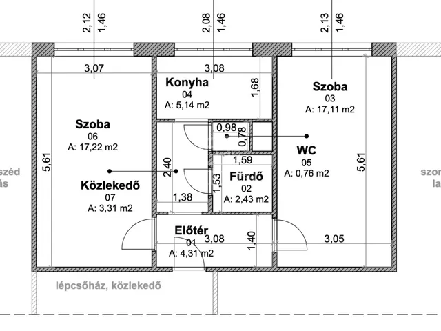 Eladó lakás Budapest III. kerület, Békásmegyer 50 nm