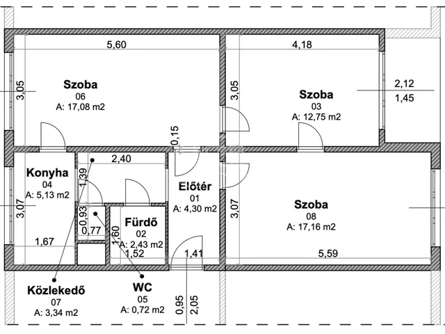 Eladó lakás Budapest III. kerület 67 nm
