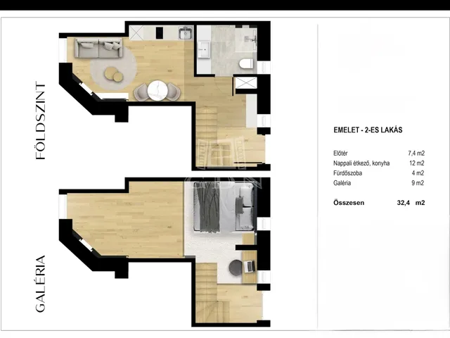 Eladó lakás Budapest XIII. kerület 32 nm