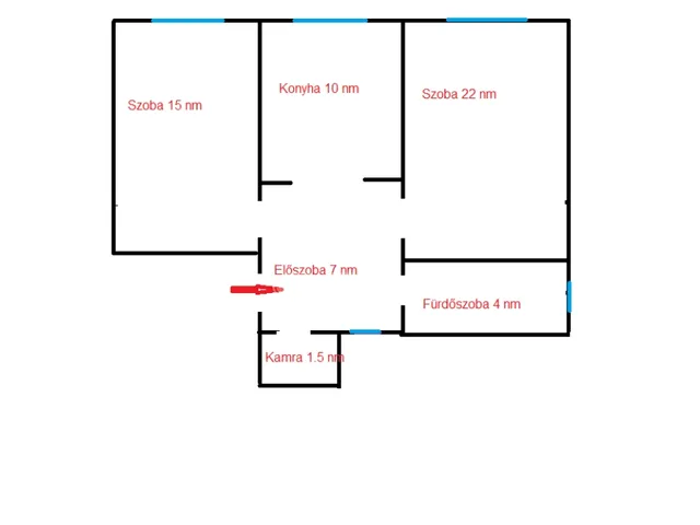 Kiadó lakás Budapest I. kerület 54 nm