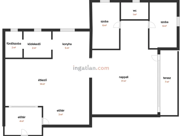 Eladó ház Budapest XVII. kerület 75 nm