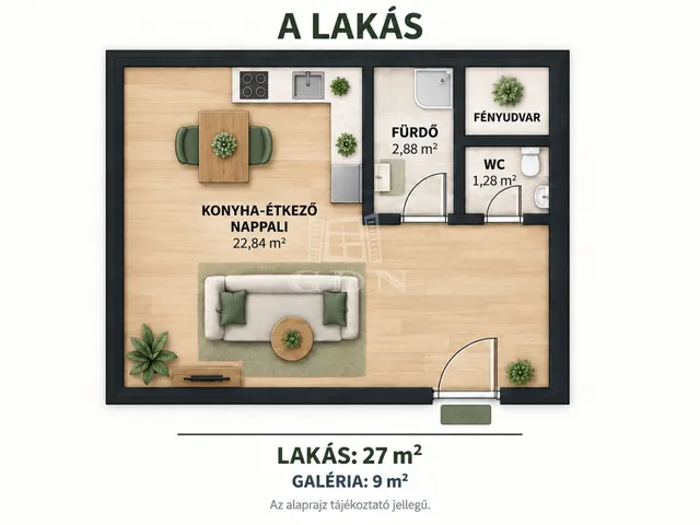 Eladó lakás Budapest XIII. kerület, Újlipótváros 31 nm