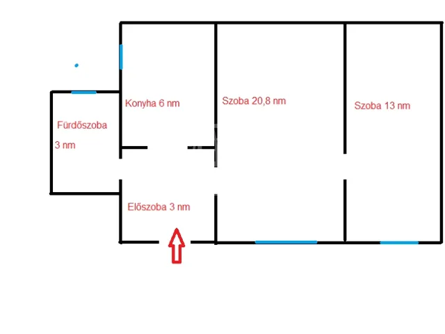 Eladó lakás Budapest VI. kerület 42 nm