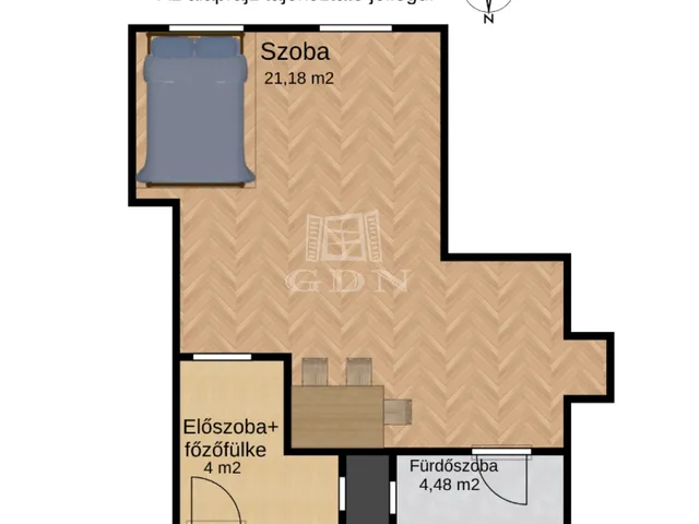 Eladó lakás Budapest XIII. kerület, Újlipótváros 29 nm