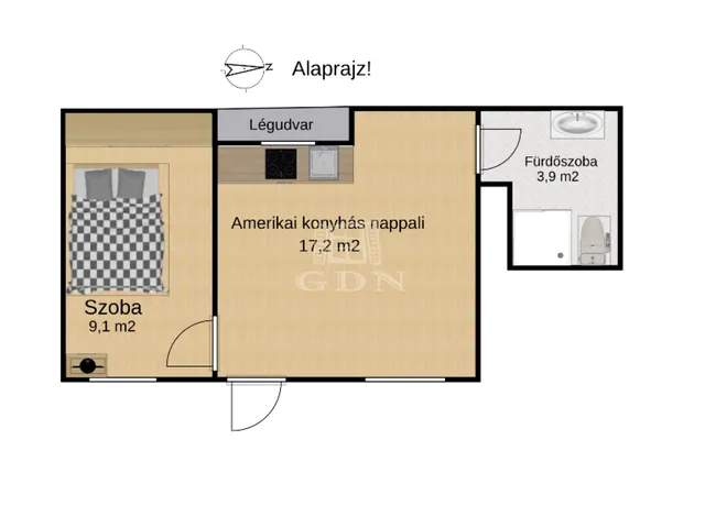 Eladó lakás Budapest VIII. kerület, Palotanegyed 30 nm