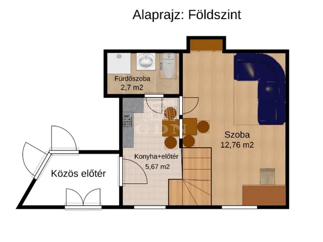 Eladó lakás Budapest VIII. kerület, Palotanegyed 35 nm