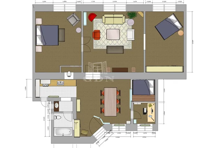 Kiadó lakás Budapest I. kerület 103 nm