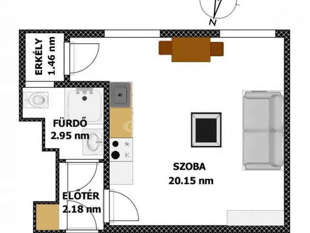 Kiadó lakás Budapest XIV. kerület, Istvánmező 26 nm
