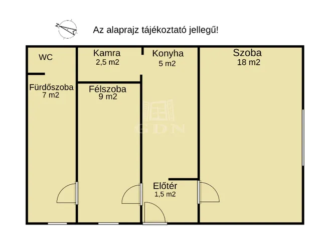 Eladó lakás Budapest XIII. kerület, Angyalföld 43 nm