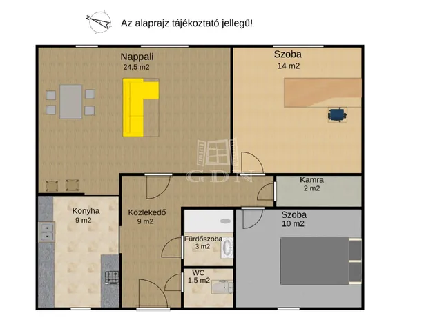 Eladó lakás Budapest VIII. kerület 73 nm